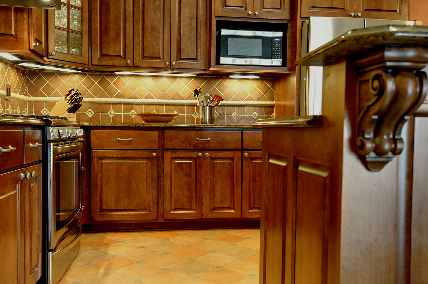 Our Delaware Peppercorn Cabinets Shown With Black Glaze From The