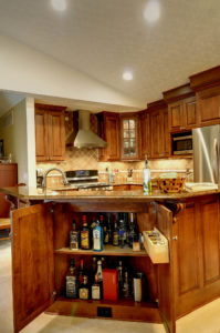 Kitchen Remodel Delaware Ohio Island bar cabinet