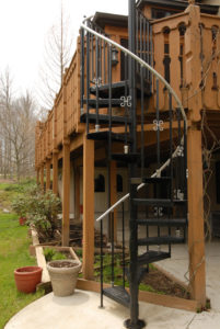 Lewis Center OH Basement Spiral Stairs