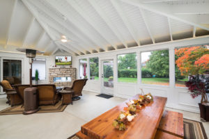 Outdoor Upper Arlington screened porch heater