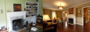 Before and After Living Room Remodel Upper Arlington