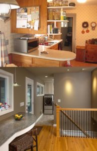 Before and After home remodel Upper Arlington Ohio