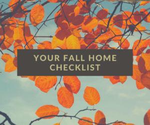 Fall Home checklist