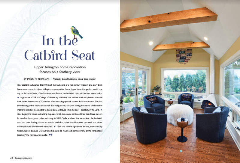 The Cleary Company in HouseTrends Magazine, photo of renovated home in Upper Arlington by The Cleary Company